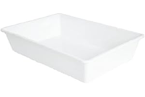 COSE DA CASA Vaschetta frigo bianca 35x24 h10 litri 6 bacinella certificata per alimenti conservazone cibi e trasporto ideale uso professionale pizzeria ristoranti hotel pub