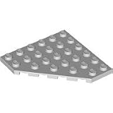 LEGO STAR WARS - 6 FL�GELPLATTEN - abgeschr�gte Platten mit 6x6 Noppen im neuen hellgrau - 10179 - 6106 - Star Wars