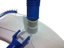 Miganeo® Poolreinigung Bodensauger De Luxe, mit seitlichen Bürsten, Schlauchanschluss ؘ˜ 32/38 mm, für Teleskopstange, Weiß, 360×200 mm - 6
