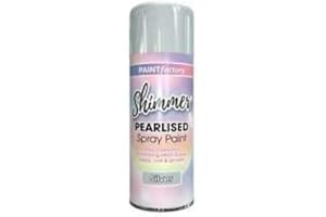 Paint Factory Shimmer Pearlised Spray Paint - Silver 400ml