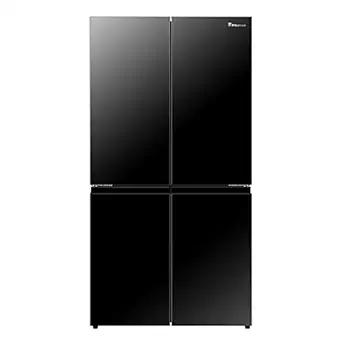 Hisense 670 L Inverter Frost-Free Multi-Door Refrigerator with My Fresh Choice Zone (RQ670N4SBU, Black Glass Finish), 670 litres