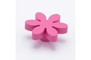 POLIPLAST Pomello Bimbi Flower - Pomolo Mobile Bambini - Goffrato fine fuxia - Plastica