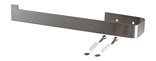 Handtuchstange Badezimmer Edelstahl Bad Wand oder Schrank Galeara 34cm Eckig Rechts 10 jahre Garantie - 2