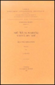 Abu'isaal-warraq, Yahya'adi. De L'incarnation. Ar. 47. en ligne Abu'isaal-warraq, Yahya'adi. De L'incarnation. Ar. 47. en ligne