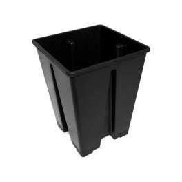 Pot carré noir 15x15x20 3,6l - Nuova pasquini e bini spa