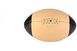 ALL SPORT VINTAGE - Ballon De Rugby - Choix Socle Disponibles - Personnalisation Disponible - Cuir De Vachette - Cousu Main - Marque Française