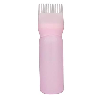 Casecover 1pcs Flacon Applicateur Teinture Des Cheveux Avec La Brosse Graduée Racine Peigne Applicateur Bouteille Pour Salon Diy Coloration