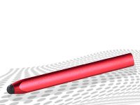 Callstel Touchscreen-Eingabestift aus satiniertem Aluminium, rot - 2