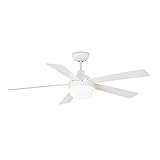 IZARO es un ventilador de techo con luz con motor DC de líneas modernas ideal para habitaciones a partir de 17m2.
