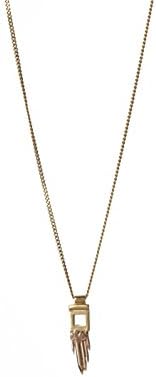 Ros Millar Sterling Silver Satellite Golden Rose Sun Gun Pendant with Chain of 40cm