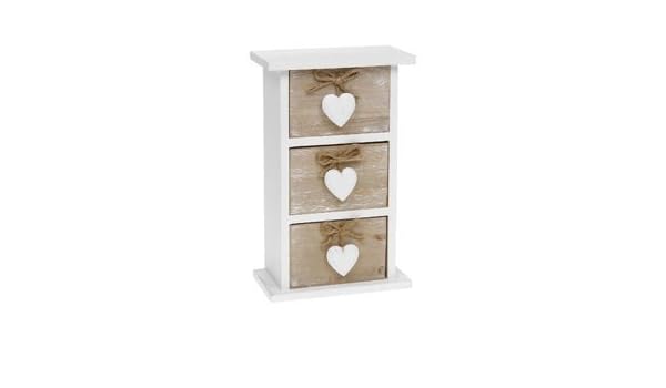 Shabby Chic Provence Heart Three Drawer Mini Chest By Shudehill
