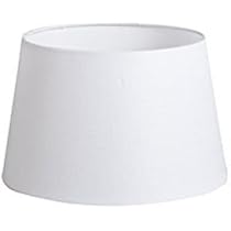 QAZQA Leinen Lampenschirm Mit Clip – Weiß, Ca. 12 Cm Für E14 Kerzenbirnen