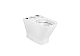 Roca A342472000 - Inodoro porcelana adosado a pared salida dual, colección The Gap Compact, color blanco (cisterna y tapa no incluidos)