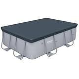 acquaverde Telo Copertura Copri Piscina Rettangolare in PVC Pesante Rinforzato per Piscine rettangolari bestway Misura 549 x 