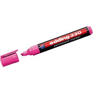 Preisvergleich Produktbild 10 x Edding Permanentmarker edding 330 Keilspitze 330 rosa