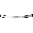 TRENDWALA Rear Bumper Chrome Step Foot Plate in ABS, Compatible For Fortuner 2018 Models
