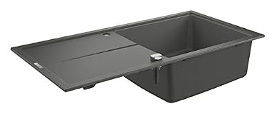 GROHE K400 Evier Composite avec Égouttoir Gris granite 31641AT0 (Import Allemagne)