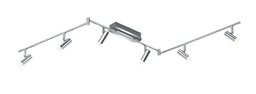 Preisvergleich Produktbild Trio Leuchten LED-Schiene Zidane, chrom, Schirm Acryl weiß 878610606