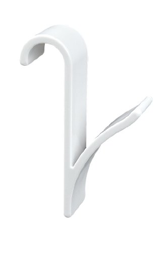 Wenko 4468160100 Haken für Handtuchheizkörper weiß – 2er Set, Kunststoff, 2.5 x 10.5 x 7 cm, weiß - 4