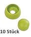 Produktbild Klingl 10er-Set Abdeckkappen Bolzenabdeckung apfelgrün f. Spielturm Schaukel Kunststoff - 10 mm