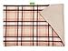 Portable Reusable Changing Mat - Beige Tartan - 70 x 50 cm - Extra soft, extra durable - Made in EU