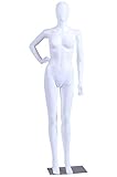 Die Puppe färbt nicht ab Eurotondisplay FC-11White weiß weibliche Schaufensterpuppe beweglich matt weiß (weiblich FC-11W)