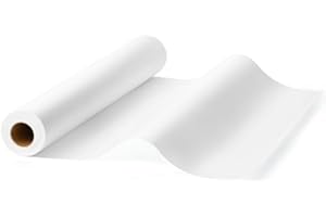 WSICSE 30cm x 20m Transparentpapier Rolle, 26 g/m² Skizzenrolle Seidenpapier Schnittmusterpapier Pauspapier Rolle Architektenpapier Weiß für Zeichnen Skizzieren Verpacken