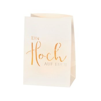 Preisvergleich Produktbild Lichttüte "Ein Hoch auf Euch", Silber