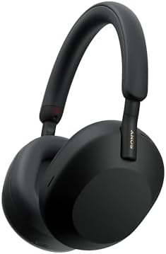 Sony WH-1000XM5SA Edizione Speciale con Custodia Morbida Cuffie Wireless con Noise Cancelling, Hi-Res Audio, Bluetooth, Chiamate nitide, Audio Hi-Res, Fino a 30 ore di batteria, iOS e Android – Nero