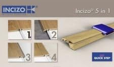 Quickstep Threshold Door bar Incizo 5in1- Rustic Range (American Cherry Planks)