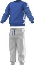 adidas Crew Infant Baby Kids Boys Jogger Tracksuit Set Blue/ Grey - 3-4 Years