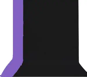 Cam Cart Non-Transparent 2-in-1 Photography Backdrop Background Chromakey, 2 Colors in Single Backdrop (6X9, Purple & Black)