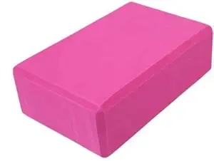 IRIS Fitness Yoga Block EVA Foam Brick Provides Stability Balance & Support, Improve Strength and Deepen Poses Exercise Blocks - Great for Yoga, Pilates, Workout, Fitness & Gym (Pink)