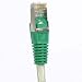 InstallerParts 7 Ft Cat 5E Shielded Crossover Cable Gray Wire Green Boot -- Professional Series -- 50 Micron Gold Plated RJ45 Connectors -- Ethernet Data Network RS.1374.00