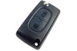 RofHaus Coque de clé télécommande 2 Boutons pour 207 307 308 ce0536