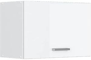 ‎VICCO Vicco Hängeschrank R-Line, hängender Küchenschrank, Weiß Hochglanz/Weiß, 60 cm Flach