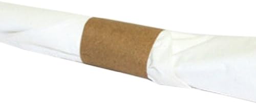 Evergreen N9S400 Paper Napkin Standard Band, 4-1/4" Length x 1-1/2" Width, 0.004" Thick, Recycled Brown Kraft (Box of 2000)