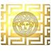 Price comparison product image 30x25cm / 12x10inch personal Mousepad precise cloth - natural rubber High quality low-friction versace famous topbrand logo