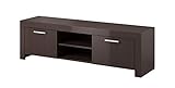 Hecho en Europa e-Com - TV Unit Cabinet Stand Sideboard River - 140 cm - Wenge Dark Oak