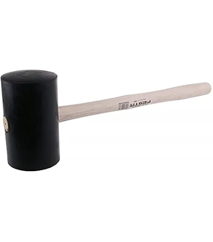 Maillet caoutchouc diamètre 5cm manche 30cm