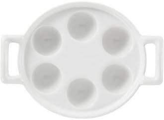 Revol 614856Â Oven for Snail Dish 6Â holes Porcelain 14Â x 5-Inch x 3.7Â cm