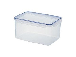 Addis 502266 Clip & Close Recangle Food Storage Box, 5.2 Litre, Multicolour