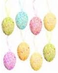 8 x Hanging Easter Egg Decorations