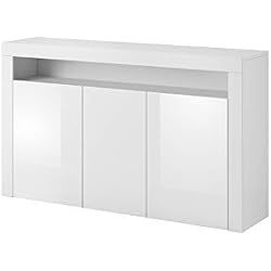 ECOM Luna Buffet Blanc 155 cm