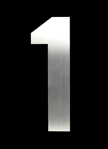 Preisvergleich Produktbild Hausnummer „1“ LM-Liemke Line Edelstahl schraubbar