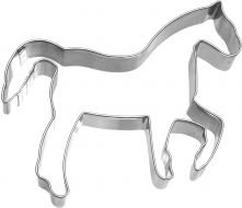Plätzchen - Ausstechform / Plätzchenform "PFERD IM PIAFFE" (11 cm / Edelstahl - Rostfrei)