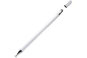 MacroHu 1x Bolígrafos Stylus Lápiz para Tablet Lapiz Tactil para Movil Puntero Tablet Lápices Punteros Stylus para Tablet Lápiz Capacitivo para Tableta Lápiz para Pantalla Táctil Stylus Pen-Blanco