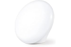 LASTAR Lichttherapielampe, 10.000 Lux UV-freie Sonnenlichtlampe mit Touch-Steuerung, 3 Helligkeitseinstellungen, Sonnenlampe (weiß)