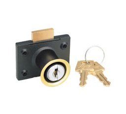 Godrej Locks Key Lock with Reversible Key (Black, Painted Finish)