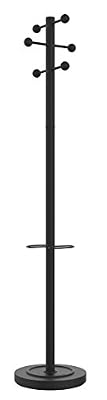 Unilux Unillux Access Portemanteau sur pied 6 Patères avec Porte-parapluies et Egouttoir 175 x 34 cm Noir